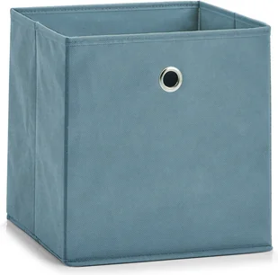 Zeller Pudełko tekstylne, 28x28x28 cm, niebieskie - Pojemniki na zabawki - miniaturka - grafika 2