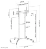 Uchwyty do telewizora - NewStar Neomounts by FL50-540BL1 - miniaturka - grafika 1