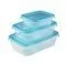 Curver Zestaw pojemników na żywność Fresh&Go, miętowy,3 szt. - Pojemniki kuchenne - miniaturka - grafika 6