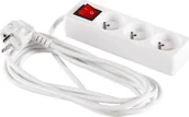 Listwy zasilające - Elcan Listwa zasilająca Elcan zwykła 3 gniazd 1.5m biały PM-ZW-3G-15 PM-ZW-3G-15 - miniaturka - grafika 1