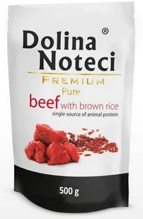 Dolina Noteci Premium Pies Pure Wołowina I Ryż Saszetka 500G - Mokra karma dla psów - miniaturka - grafika 3