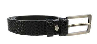 Pas-Max (PL) Pasek Damski Skórzany (PL) Skóra Licowa EXTRA Wzór Trójkąty 25 mm CZARNY k400 - Paski Pas-Max (PL) Pasek Damski Skórzany (PL) Skóra Licowa EXTRA Wzór Trójkąty 25 mm CZARNY k400 - Paski - miniaturka - grafika 3