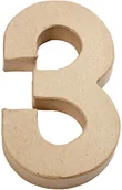 Przybory szkolne - Creativ Company AS Cyfra 3 Duża z Papieru - miniaturka - grafika 1