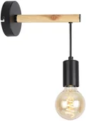 Lampy ścienne - Candellux IZZY LAMPA KINKIET 1X60W E27 CZARNY 21-75406 - miniaturka - grafika 1