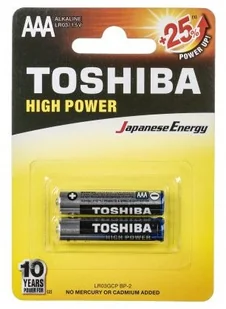 Toshiba Zestaw baterii alkaliczne LR03GCP BP-2 Alkaliczny manganowy x 2) LR03GCP BP-2 - Baterie i akcesoria - miniaturka - grafika 2