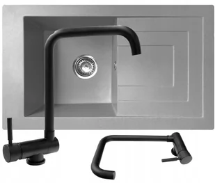 Laveo 6 kolorów Zlewozmywak Granitowy Duża Komora 20 cm - Zlewozmywaki - miniaturka - grafika 18