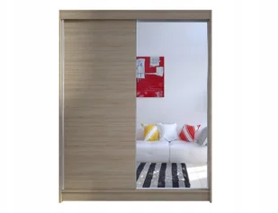 Szafa Przesuwna Nomi I 150 - duża Szafa z Lustrem - Szafy - miniaturka - grafika 3