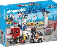 Klocki - Playmobil City Hala towarowa z pojazdami transportowymi 4+ 70169  9701695 - miniaturka - grafika 1