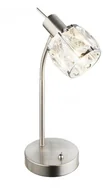 Lampy stojące - Globo Lighting Oświetlenie Kris Lampa stołowa Nikiel matowy, 1-punktowy 54356-1T - miniaturka - grafika 1