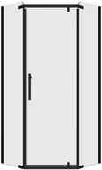 Kabiny prysznicowe - LIVENO Kabina prysznicowa Rubi Black 80 X 80 Liveno - miniaturka - grafika 1