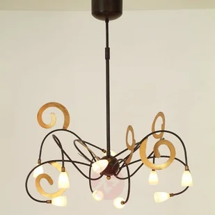 J. Holländer Ekstrawagancka lampa wisząca LUNAPARK brąz-złoty - Lampy sufitowe - miniaturka - grafika 2