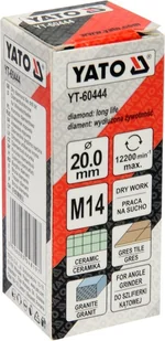 Yato DIAMENTOWE WIERTŁO DO GRESU 20MM YT-60444 - Wiertła - miniaturka - grafika 3