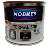 Farby zewnętrzne - Nobiles Termal 500 Czarny 0,2L termoodporna farba - miniaturka - grafika 1