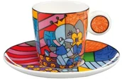 Filiżanki - Goebel Filiżanka do epresso Spring Elephant Romero Britto Goebel 66-452-29-1 - miniaturka - grafika 1