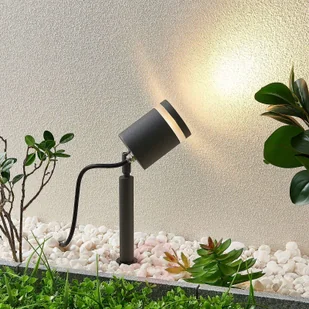 Lindby Lindby Margrit reflektor z grotem ziemnym, szary - Lampy ogrodowe - miniaturka - grafika 4