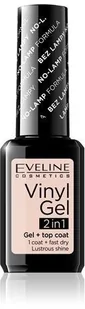Eveline Vinyl Gel winylowy lakier do paznokci+top coat 2w1 202 12ml - Odżywki do paznokci - miniaturka - grafika 3
