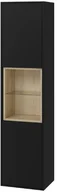 Szafki łazienkowe - Excellent Excellent Tuto Słupek boczny 40x32x160 cm czarny mat/dąb MLEX.0201.400.BKBL - miniaturka - grafika 1