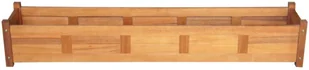 vidaXL Skrzynia na rośliny z drewna akacjowego, 150 x 30 25 cm - Donice - miniaturka - grafika 2