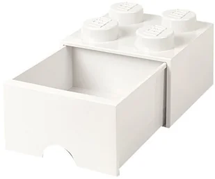 Lego POLTOP POLTOP Pojemnik z szufladą Brick 8 biały - Pojemniki na zabawki - miniaturka - grafika 2