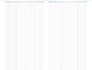 vidaXL Zasłony sznurkowe, 2 sztuki, 100x250 cm, białe - Zasłony - miniaturka - grafika 2