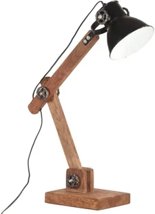 VidaXL Industrialna lampa stołowa, czarna, okrągła, 58x18x90 cm, E27 320553  VidaXL - Lampy pozostałe - miniaturka - grafika 2