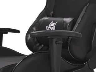 Beliani Krzesło biurowe regulowane ekoskóra czarne VICTORY - Fotele gamingowe - miniaturka - grafika 8