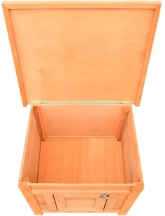 VidaXL Domek dla kota, lite drewno sosnowe i jodłowe, 50x46x43,5 cm 170640         VidaXL - Drapaki dla kotów - miniaturka - grafika 9