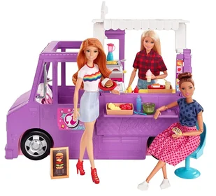 Barbie Foodtruck zestaw do kreatywnej zabawy GMW07 GMW07 - Akcesoria dla lalek - miniaturka - grafika 3