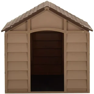 VidaXL Lumarko Buda dla psa, brązowa, 71 x 71,5 x 68 cm, PP 316180 VidaXL - Budy dla psów - miniaturka - grafika 3
