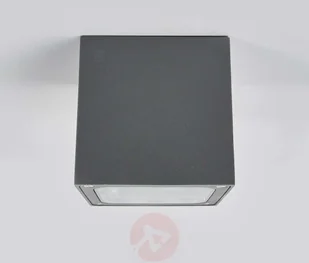 Lampenwelt.com Tanea - lampa sufitowa LED w formie kostki, IP54 - Lampy ogrodowe - miniaturka - grafika 4