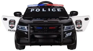 Import LEANToys Auto na Akumulator Samochód Policyjny Czarny LT3771-0 - Pojazdy elektryczne dla dzieci - miniaturka - grafika 4