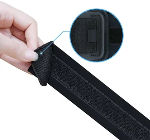 Alogy Etui do biegania WaterProof Sport ArmBand wodoodporna opaska na ramię do telefonu 6.5 cali Czarna 13861X1 - Etui i futerały do telefonów - miniaturka - grafika 12