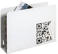 Inne meble do salonu - Haku-Möbel Haku mebel stojak na gazety, metal, biały, jeden rozmiar 17314 - miniaturka - grafika 1