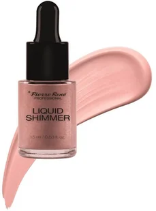 Pierre Rene Professional Liquid Shimmer rozświetlacz w płynie No 02 Rose Gold 15ml - Korektory do twarzy - miniaturka - grafika 2