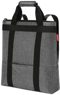 Plecaki - Reisenthel Plecak 43 cm przegroda na laptopa twist silver HH7052 - miniaturka - grafika 1