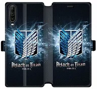 Etui i futerały do telefonów - Wiko Cokitec Pokrowiec ochronny do View 4 / View 4 Lite Manga Attack (skóra) czarny 88329 - miniaturka - grafika 1