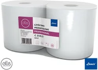 Ściereczki, gąbki, czyściki - Reis HLA-CZYCEL-240 - czyściwo przemysłowe białe dwuwarstwowe w rolach, 100 % celulozy, 240 metrów - 2 rolki. - miniaturka - grafika 1