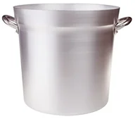 Garnki - Pentole Agnelli pomidora garnek do gotowania z 2 uchwytami, typ Nord, aluminium, srebrny FAMA85BS40 - miniaturka - grafika 1