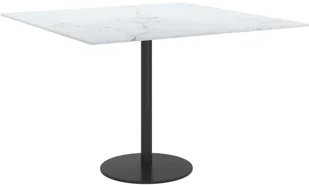 vidaXL Lumarko Blat stołu, biały, 60x60 cm, 6 mm, szkło ze wzorem marmuru 322255 - Meble modułowe i akcesoria - miniaturka - grafika 2
