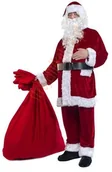 Stroje karnawałowe - Strojemikolaja.pl Strój Mikołaja z weluru - komplet 11 elementów - miniaturka - grafika 1