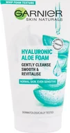 Pianki do mycia twarzy - Garnier Garnier Skin Naturals Hyaluronic Aloe Foam Pianka oczyszczająca 150ml 118954 - miniaturka - grafika 1