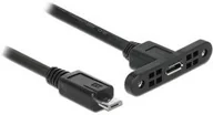 Kable USB - Delock Kabel USB 2.0 Micro B > Micro-B BU/ST 1,0 m montażu 85246 - miniaturka - grafika 1