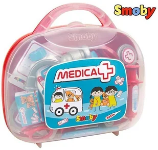 Smoby Walizka Lekarza Kuferek 13 akcesoriów 340100 - Zabawy w naśladowanie dorosłych - miniaturka - grafika 2