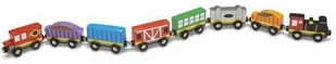 Melissa & Doug Drewniany pociąg z wagonikami w skrzynce - Kolejki i akcesoria - miniaturka - grafika 5