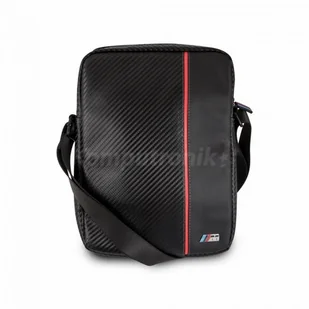 BMW bmtb10caprbk Travel Bag 9 10 cali Carbon Inspiration, M Collection, uniwersalny Czarny/czerwony BMTB10CAPRBK - Etui i futerały do telefonów - miniaturka - grafika 3