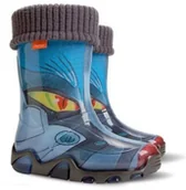 Buty dla dziewczynek - Demar Kalosze dziecięce STORMER LUX PRINT HE (28-35) - Duża 0033HE - miniaturka - grafika 1