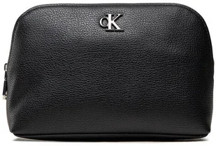 CALVIN KLEIN KOSMETYCZKA DAMSKA MINIMAL MONOGRAM MAKE UP BAG BLACK K60K608403 BDS - Kosmetyczki, organizery i kuferki - miniaturka - grafika 2