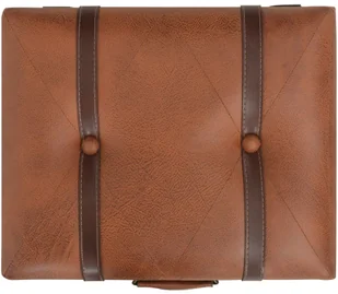 vidaXL Stołek ze schowkiem, 40 cm, kolor tan, sztuczna skóra vidaXL - Pufy i podnóżki - miniaturka - grafika 6