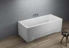 Polimat Ines Wanna prostokątna 160x75 cm biała 00302 - Wanny - miniaturka - grafika 2