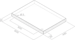 Elica Półka do okapu BIO WH/A/90 długość 60cm KIT0120946 - Akcesoria i części do okapów - miniaturka - grafika 2